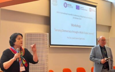 Sensing Democracy through a Multi-Scape Journey