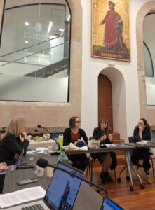 AECED Croatia team member Minka Pazur speaks at Policy Round Table at Democrat Conference